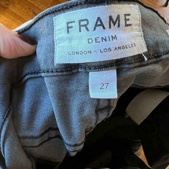 FRAME Le Skinny de jeanne mid rise in grey size 27 EUC!! - Picture 9 of 9